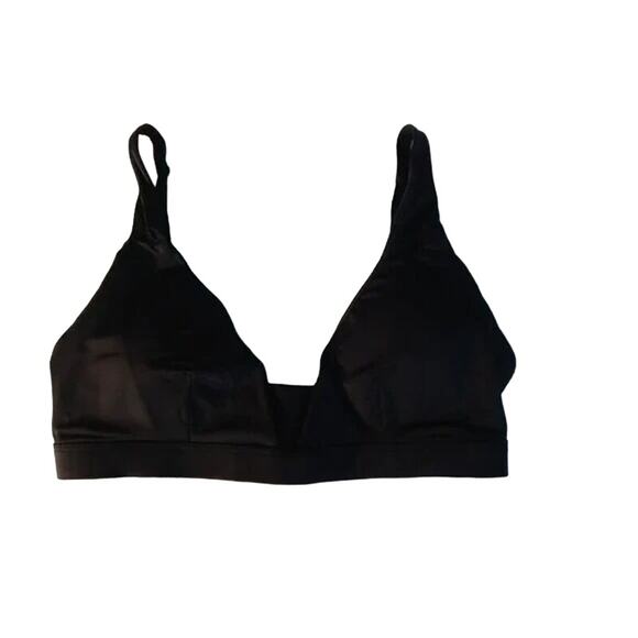 NWT Andie Swim The Tahiti Bikini Top Removable Pads Adjustable Straps M Black - Picture 2 of 15